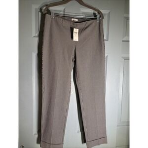 J Jill Premium Bi Stretch Houndstooth Pull On Pants Sz 6 NWT